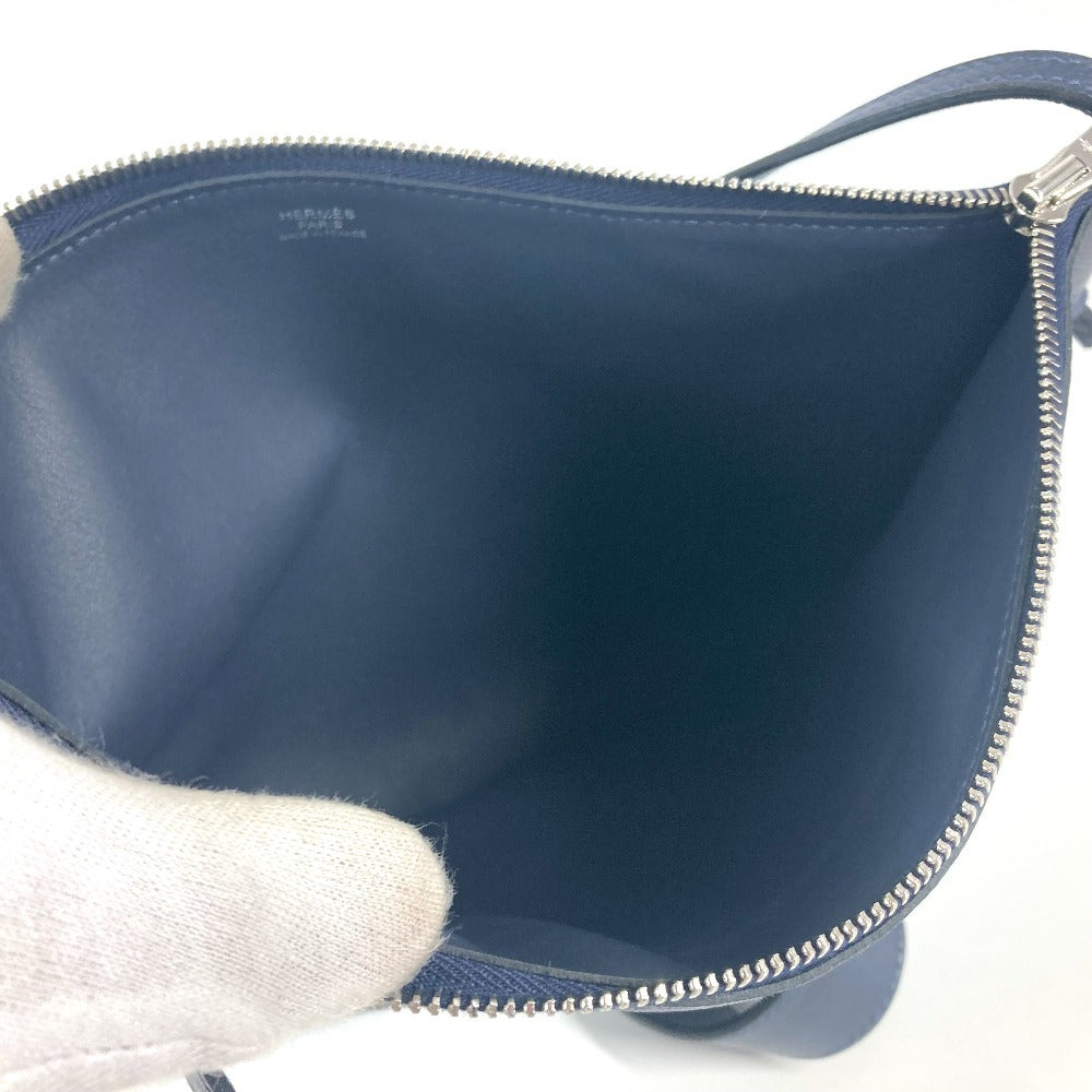 Hermes Shoulder Bag Leather Navy Ultrapla Gm Mens