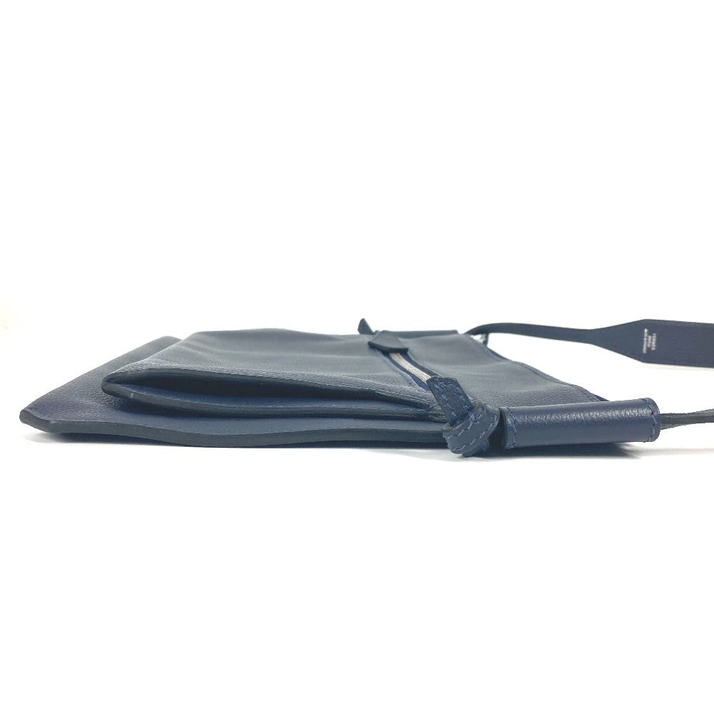 Hermes Shoulder Bag Leather Navy Ultrapla Gm Mens