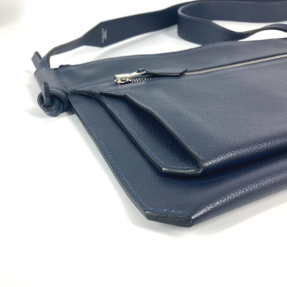 Hermes Shoulder Bag Leather Navy Ultrapla Gm Mens