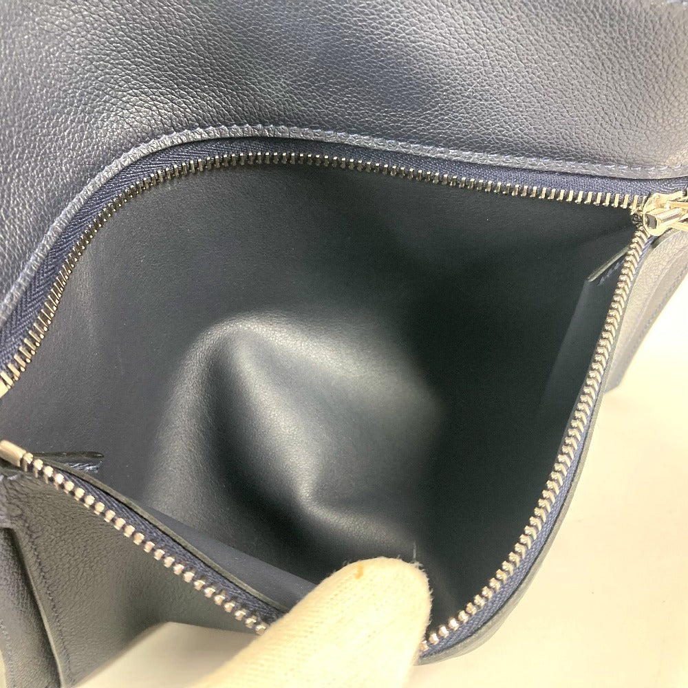 Hermes Shoulder Bag Leather Navy Ultrapla Gm Mens