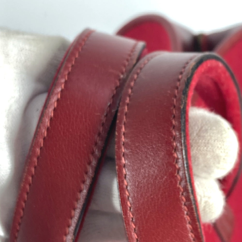 Hermes Boston Duffel Bag Felt, Leather Red H Punching Logo Hood