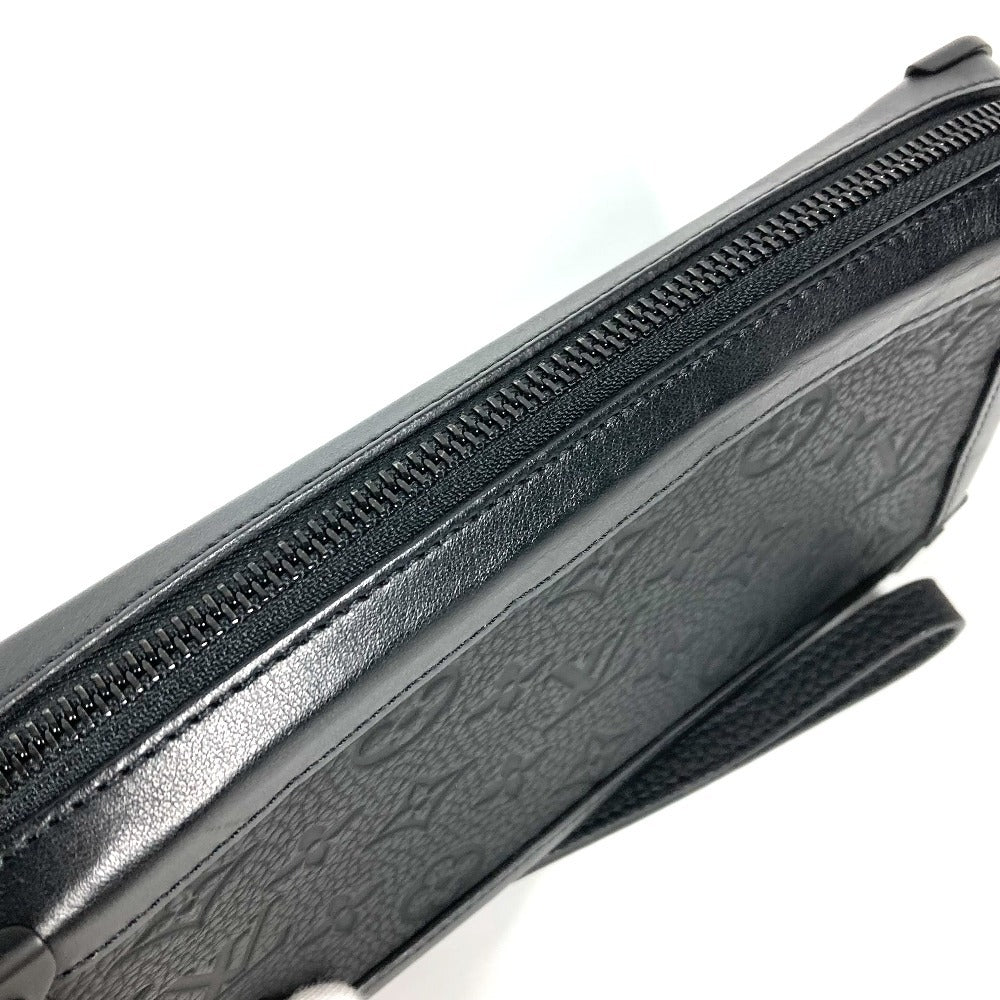 Louis Vuitton Clutch Bag M68986 Taurillon Clemence Leather Black Monogram Taurillon Clemence Soft
