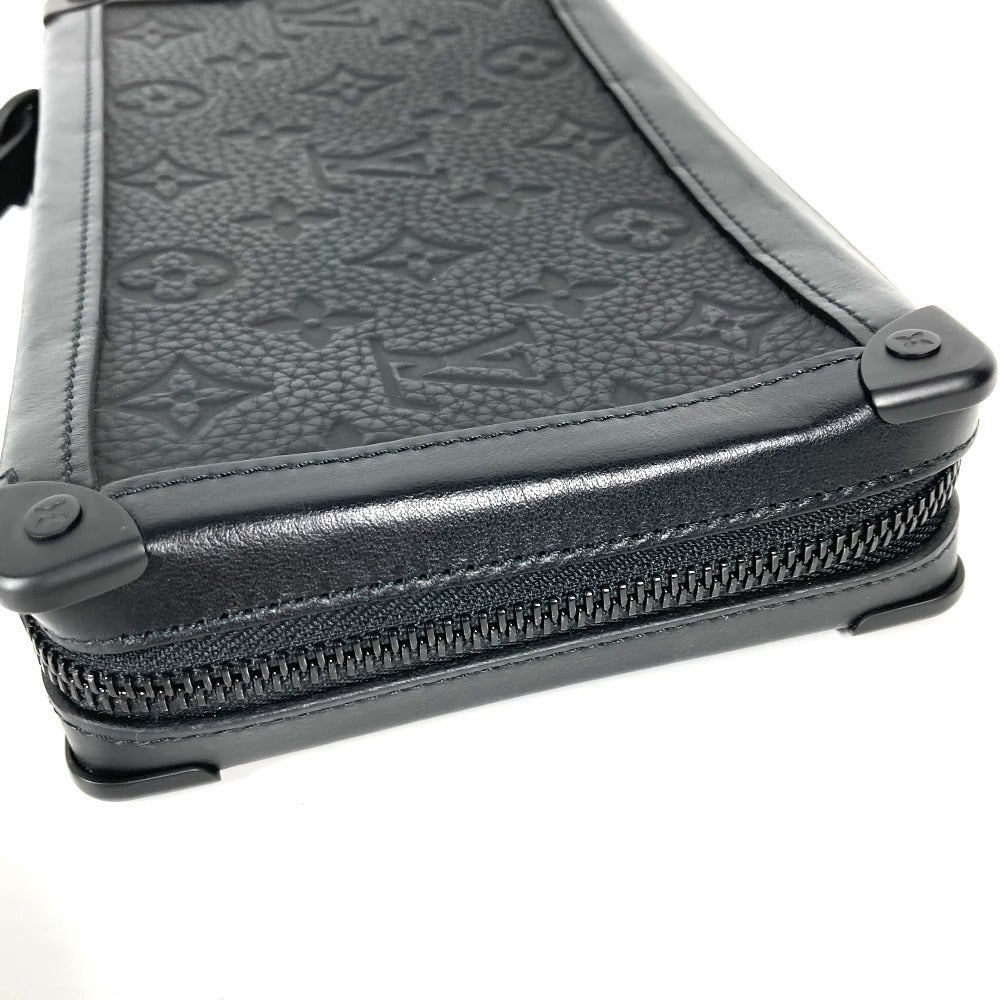 Louis Vuitton Clutch Bag M68986 Taurillon Clemence Leather Black Monogram Taurillon Clemence Soft