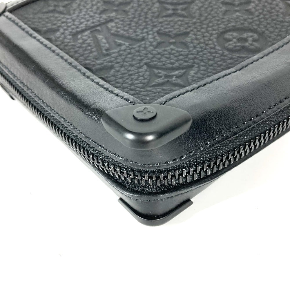 Louis Vuitton Clutch Bag M68986 Taurillon Clemence Leather Black Monogram Taurillon Clemence Soft
