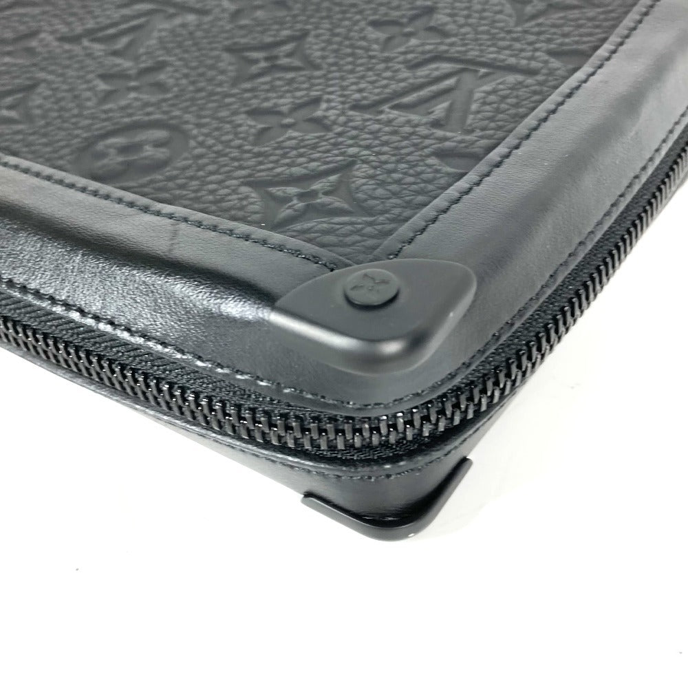 Louis Vuitton Clutch Bag M68986 Taurillon Clemence Leather Black Monogram Taurillon Clemence Soft