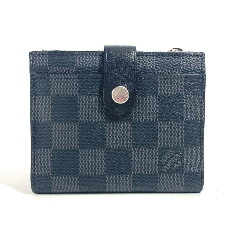 Louis Vuitton Folded Wallet N60451 Damier Grafitto Canvas Black Damier Grafitte Multi Porte Cartes