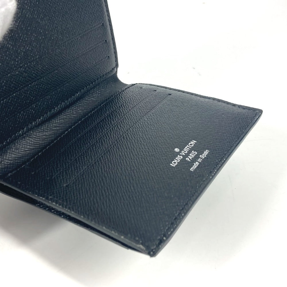 Louis Vuitton Folded Wallet N60451 Damier Grafitto Canvas Black Damier Grafitte Multi Porte Cartes