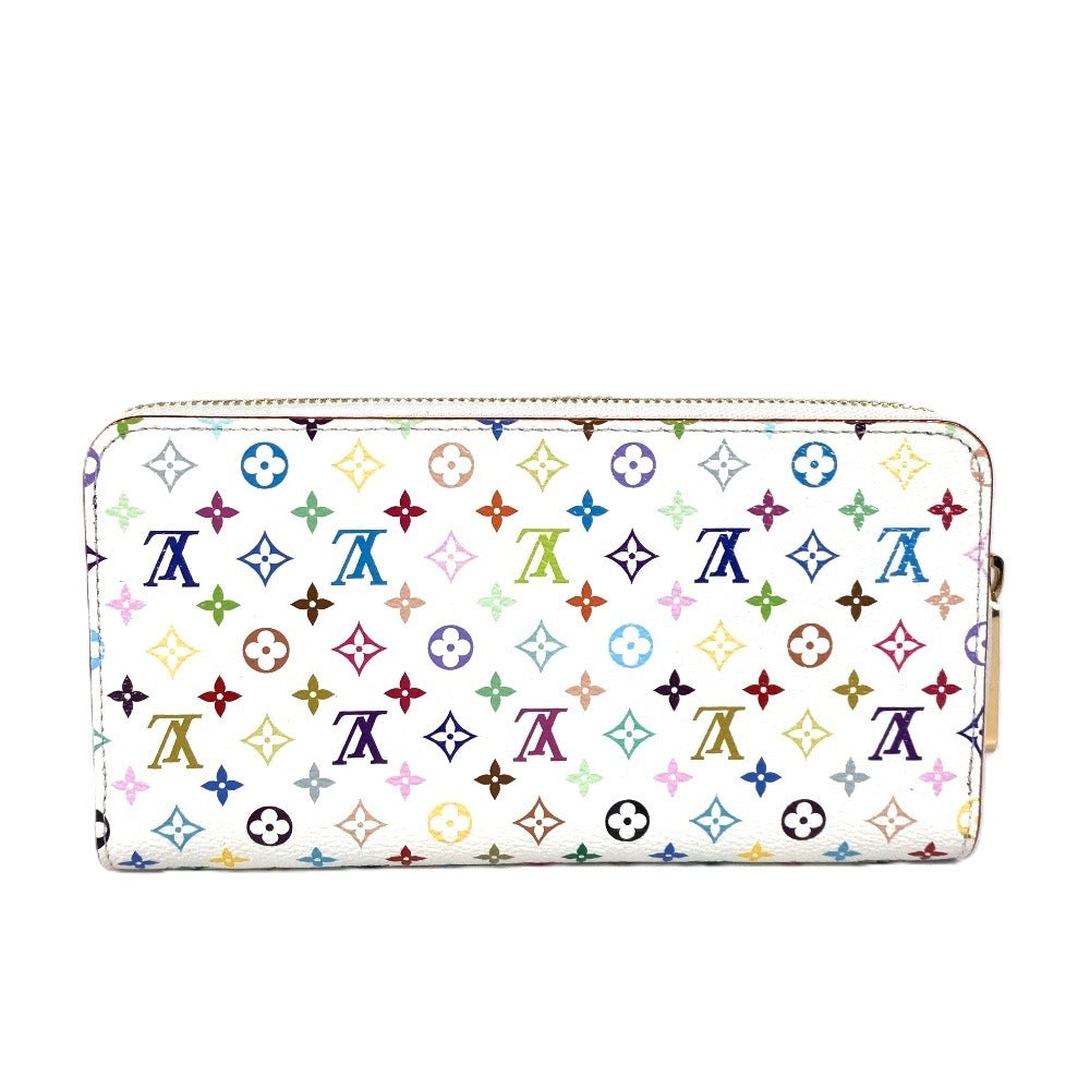 Louis Vuitton Long Wallet Purse M13922 Monogram Multicolor Canvas White Japan Exclusive Lvxtm