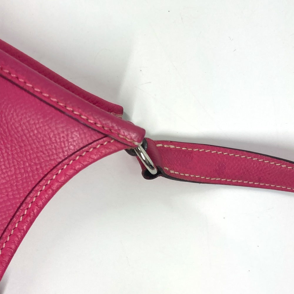 Hermes Shoulder Bag Leather Pink Evelyn Tpm 16 Evelyn Tpm