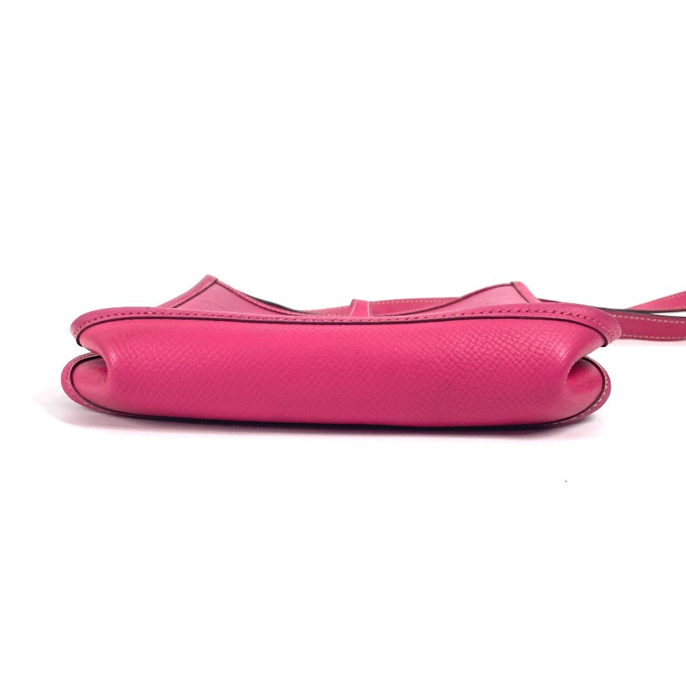 Hermes Shoulder Bag Leather Pink Evelyn Tpm 16 Evelyn Tpm