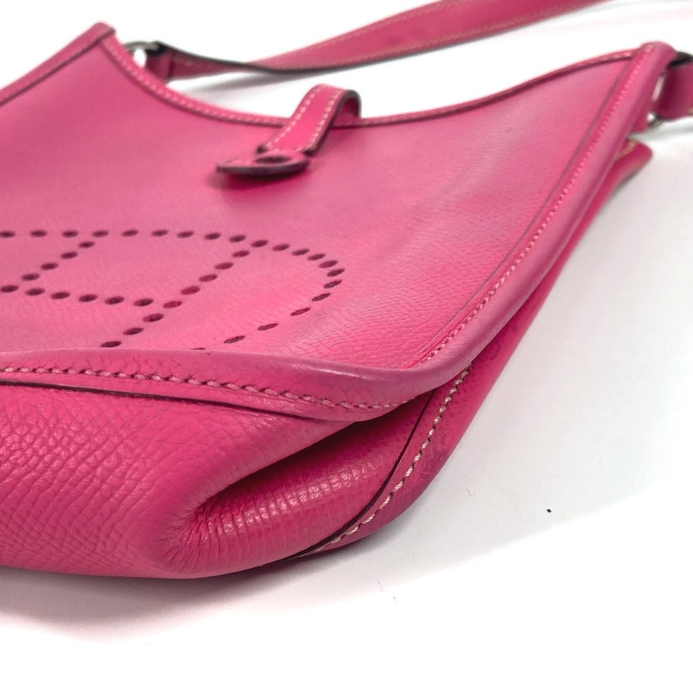 Hermes Shoulder Bag Leather Pink Evelyn Tpm 16 Evelyn Tpm