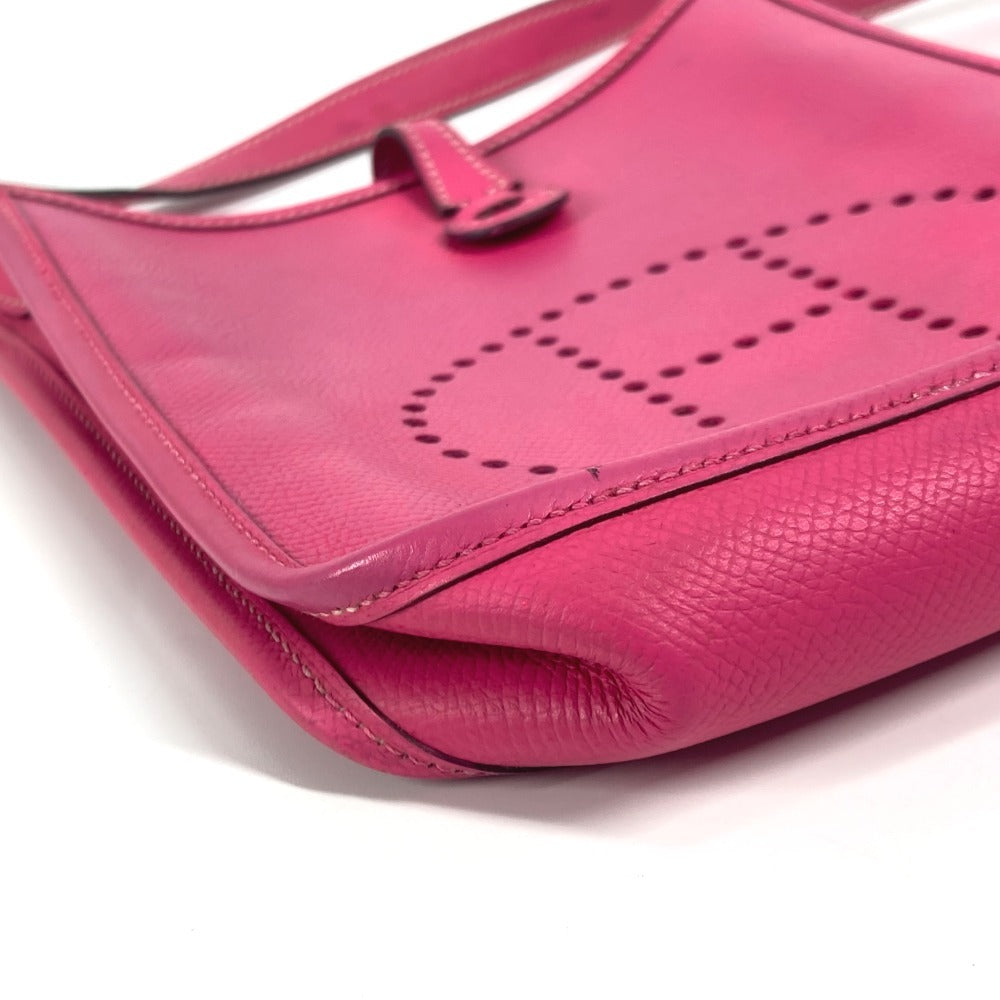 Hermes Shoulder Bag Leather Pink Evelyn Tpm 16 Evelyn Tpm