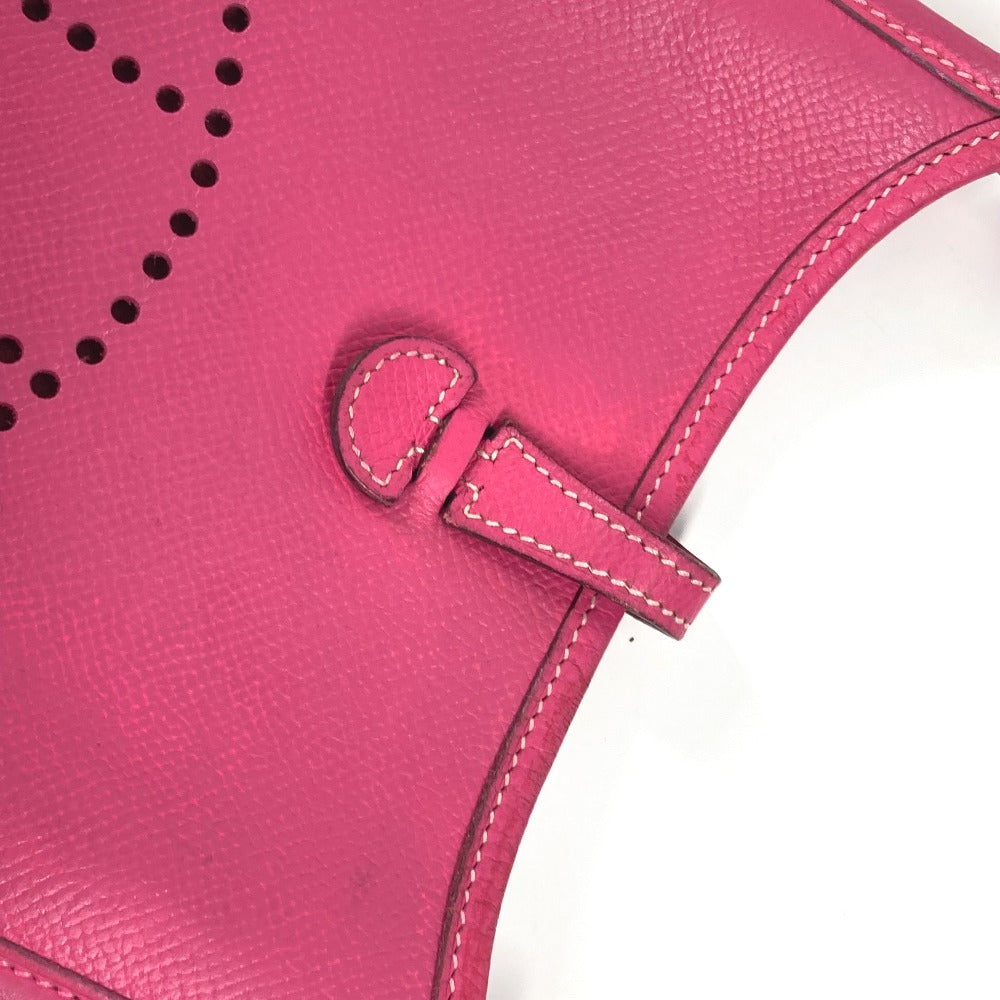 Hermes Shoulder Bag Leather Pink Evelyn Tpm 16 Evelyn Tpm