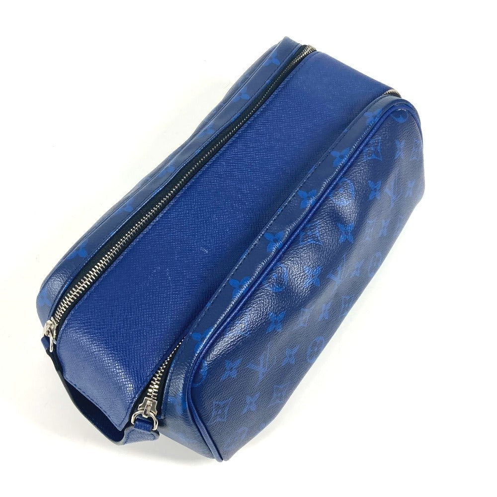 Louis Vuitton Business Bag M30849 Monogram Canvas, Taiga Leather Blue Taigalama Dop Kit