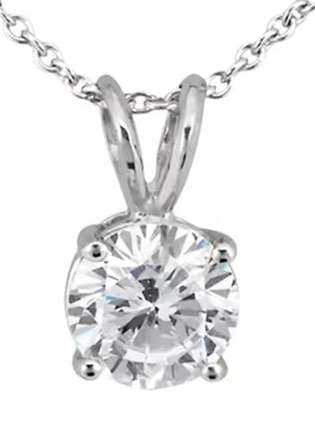 1 cttw Lab Grown Solitaire Pendent