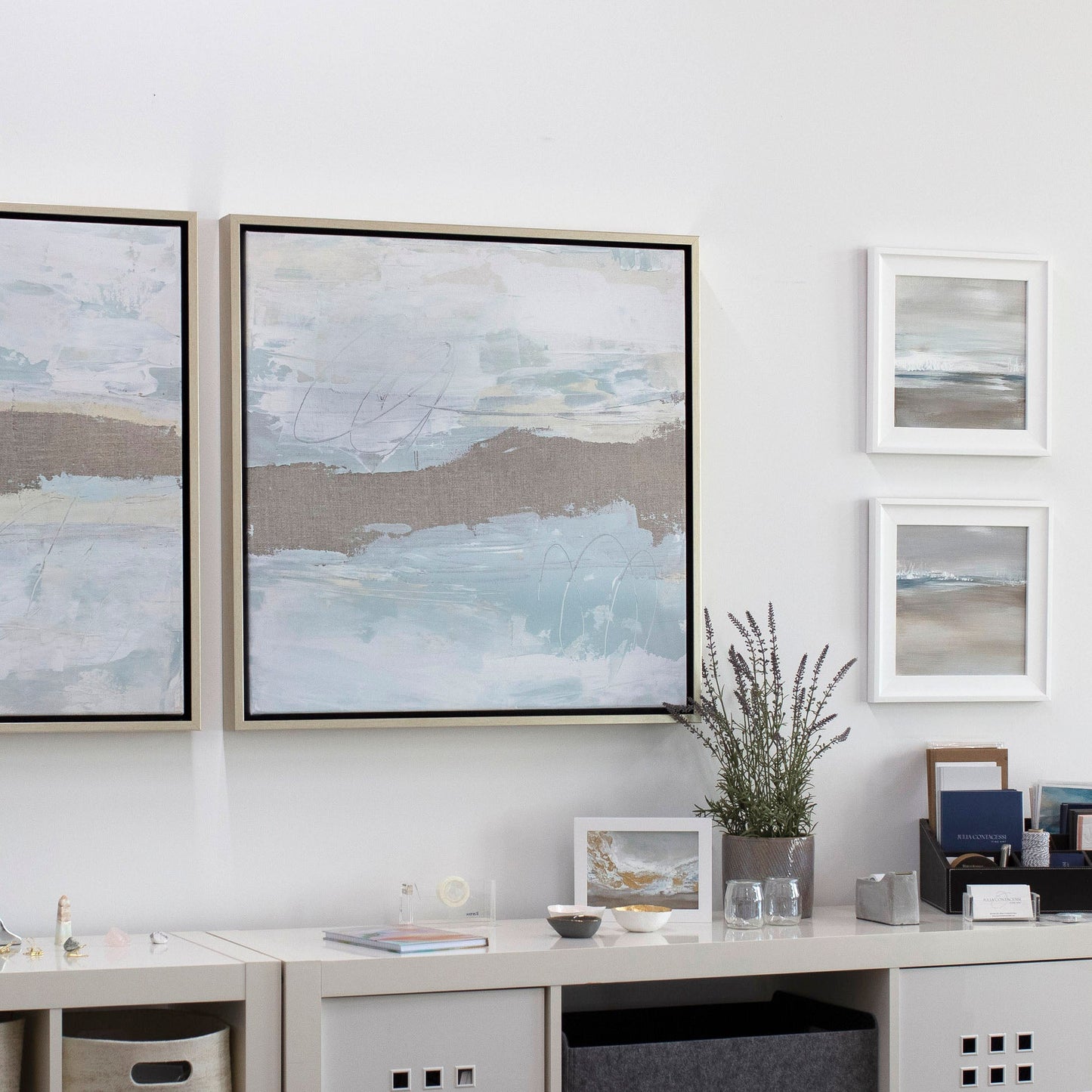 Poetry No. 2 - Framed Canvas Print By Julia By