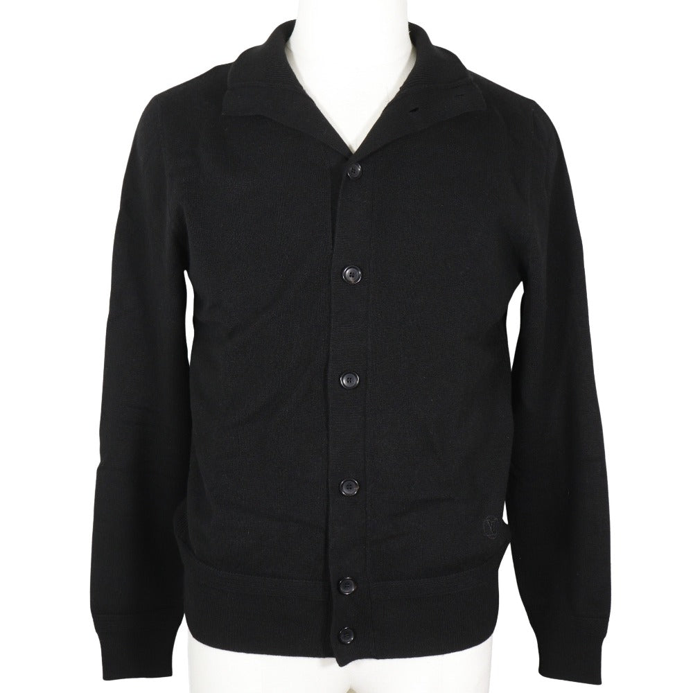 Louis Vuitton Knit Rm172Q Kc7 Han42W Cashmere Black Cardigan Mens Xs