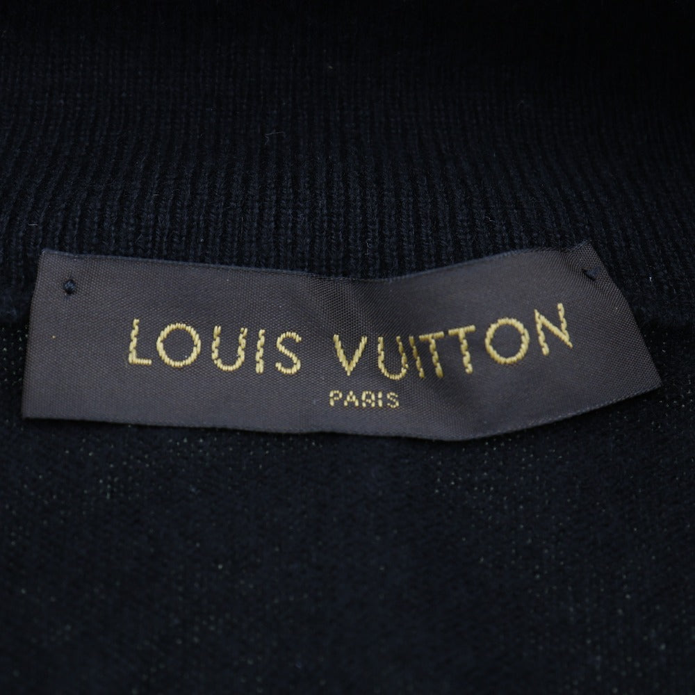 Louis Vuitton Knit Rm172Q Kc7 Han42W Cashmere Black Cardigan Mens Xs