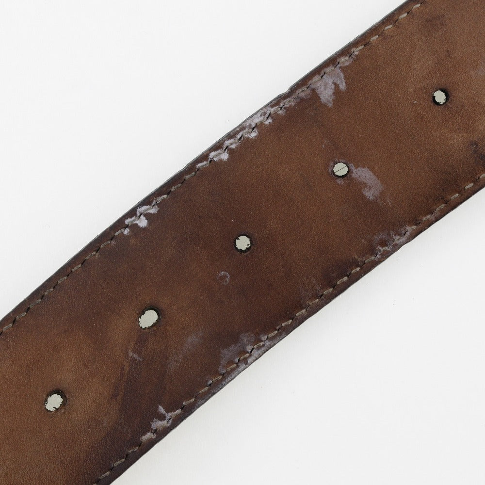 Gucci Belt 114876 Sima Leather Black Gg Interlocking Mens 90