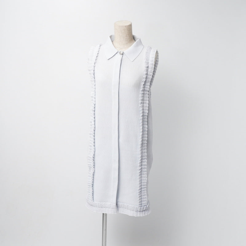 Chanel One Piece P54091 Knit Light Blue Women 34