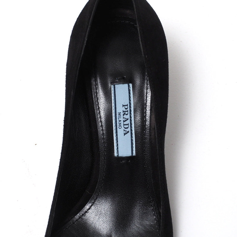 Prada Pumps 1I170I Leather Black Women 34