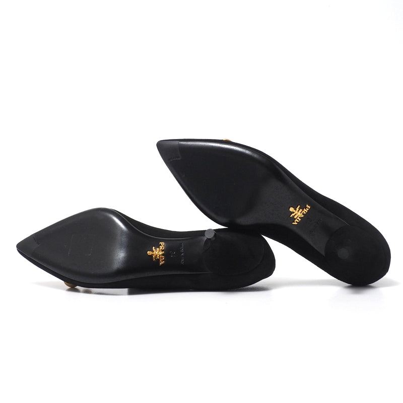 Prada Pumps 1I170I Leather Black Women 34