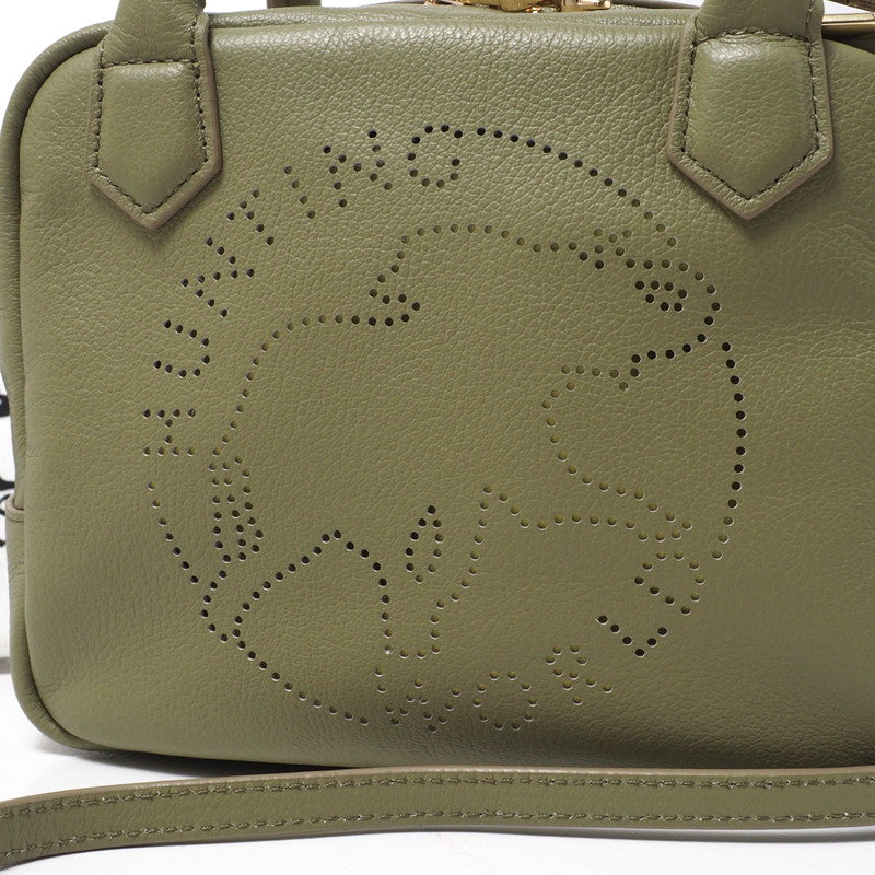 Hunting World Handbag Leather Khaki Green Women