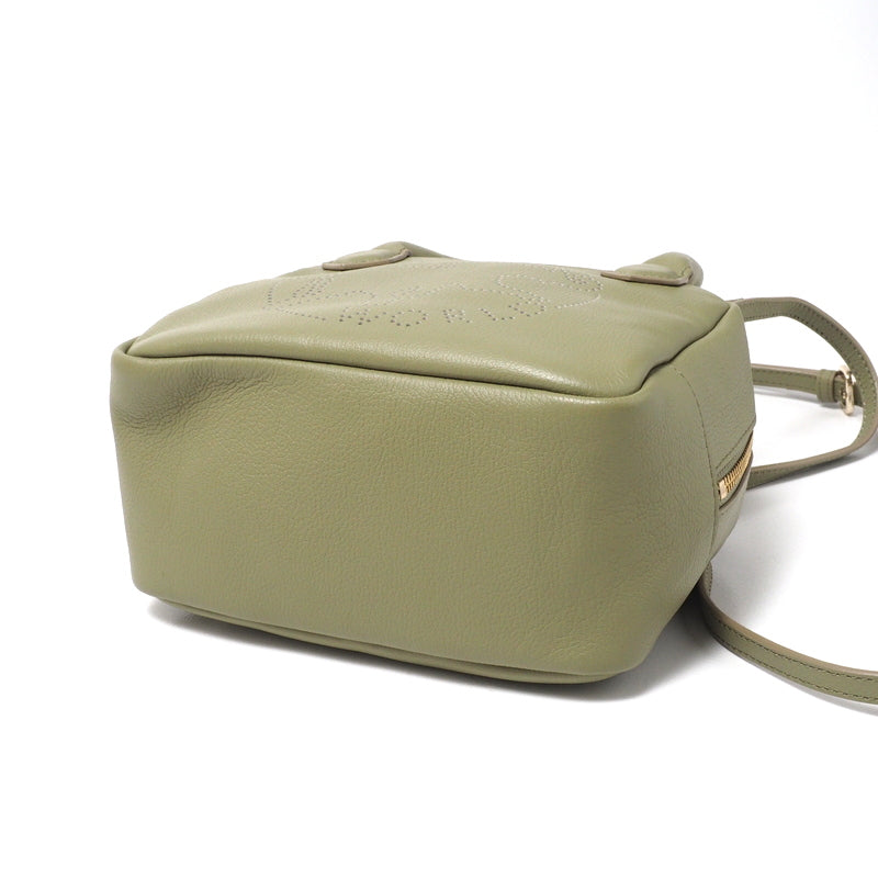 Hunting World Handbag Leather Khaki Green Women