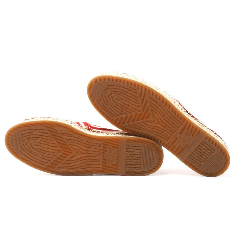 Louis Vuitton Slip-On Canvas Red X White Mens 7