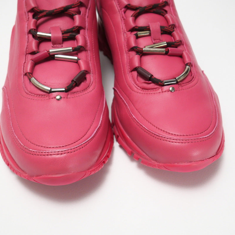 Lanvin Sneakers Sklrbp Genuine Leather Pink 10