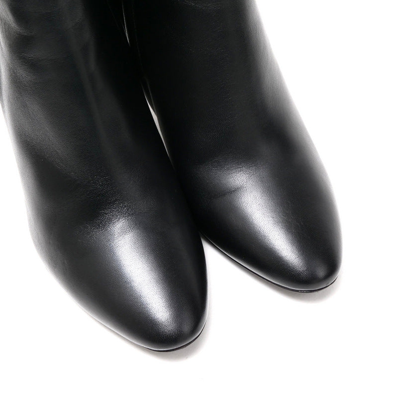 Salvatore Ferragamo Boots Leather Black Women 5D