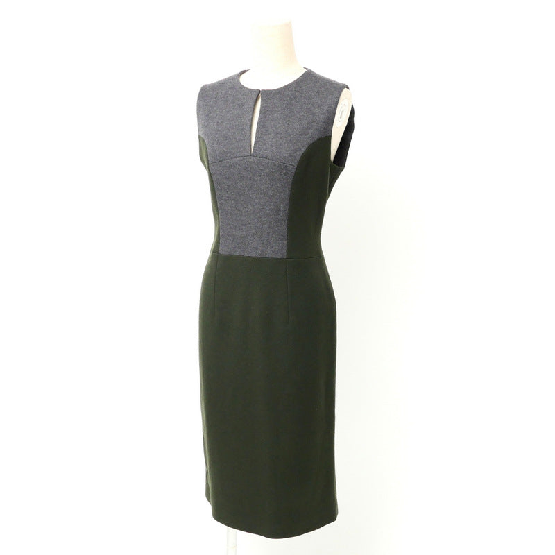 Fendi One Piece Fd8201 100% Wool Grey / Khaki Women 42
