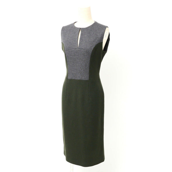 Fendi One Piece Fd8201 100% Wool Grey / Khaki Women 42