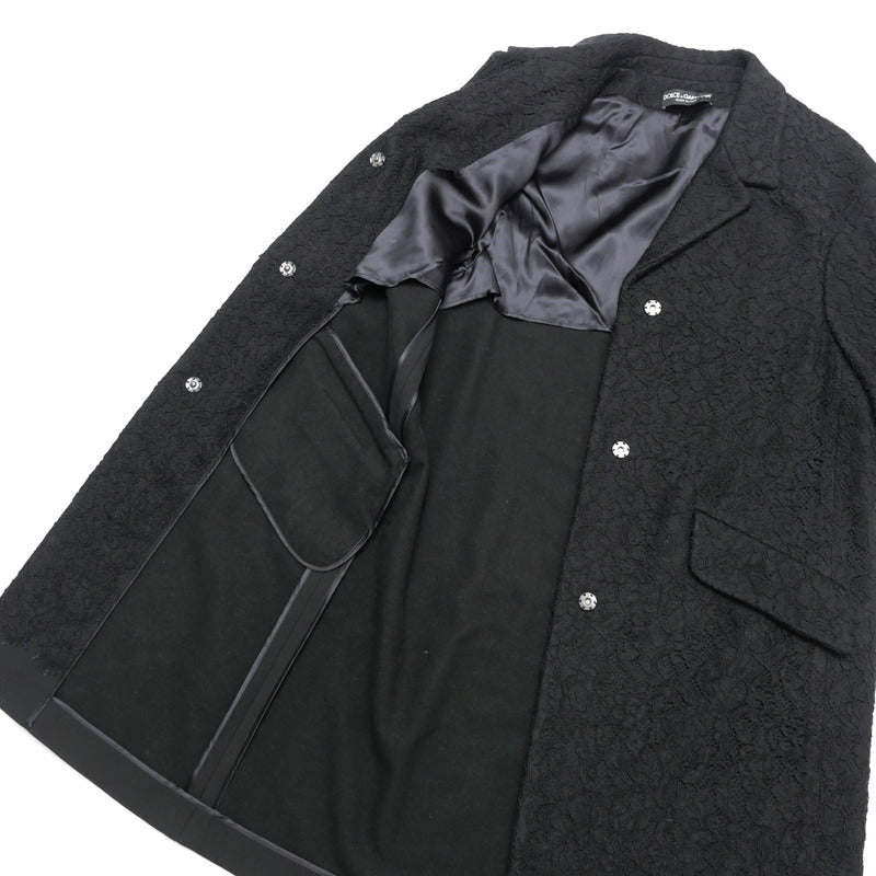 Dolce&Gabbana Coat F0H73T Race Black Women 40