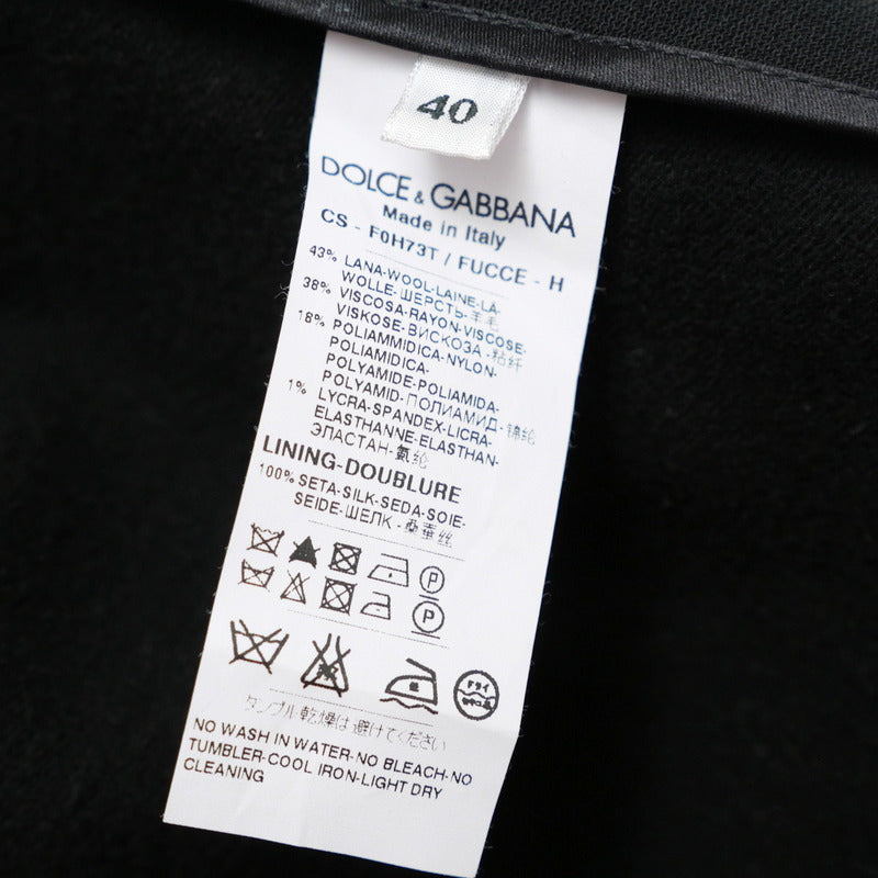 Dolce&Gabbana Coat F0H73T Race Black Women 40