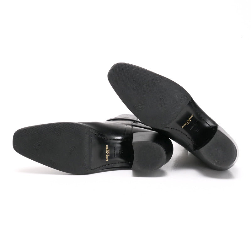 Saint Laurent Paris Boots 591999 Leather Black Women 36