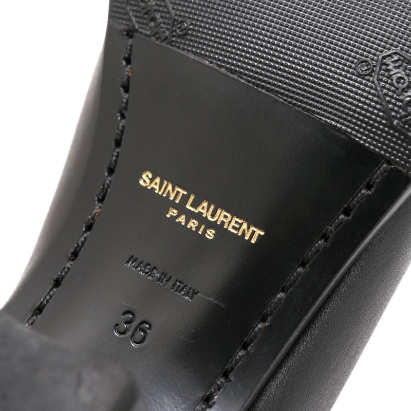 Saint Laurent Paris Boots 591999 Leather Black Women 36