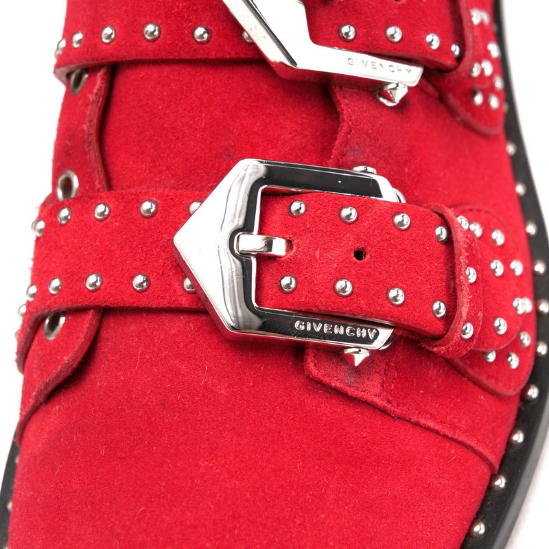 Givenchy Boots Suede Red Women No Size Listed