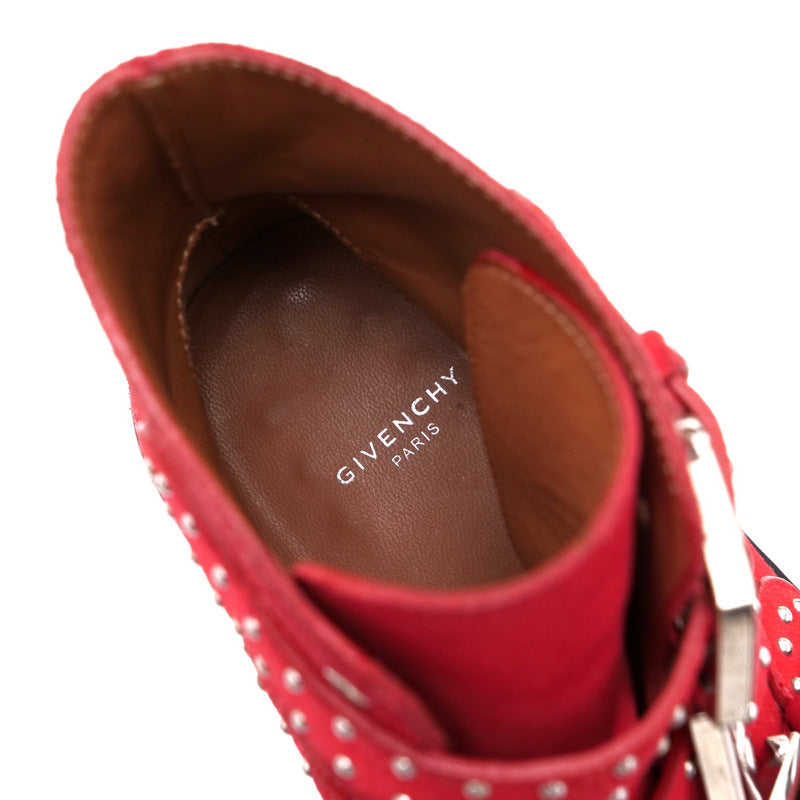 Givenchy Boots Suede Red Women No Size Listed