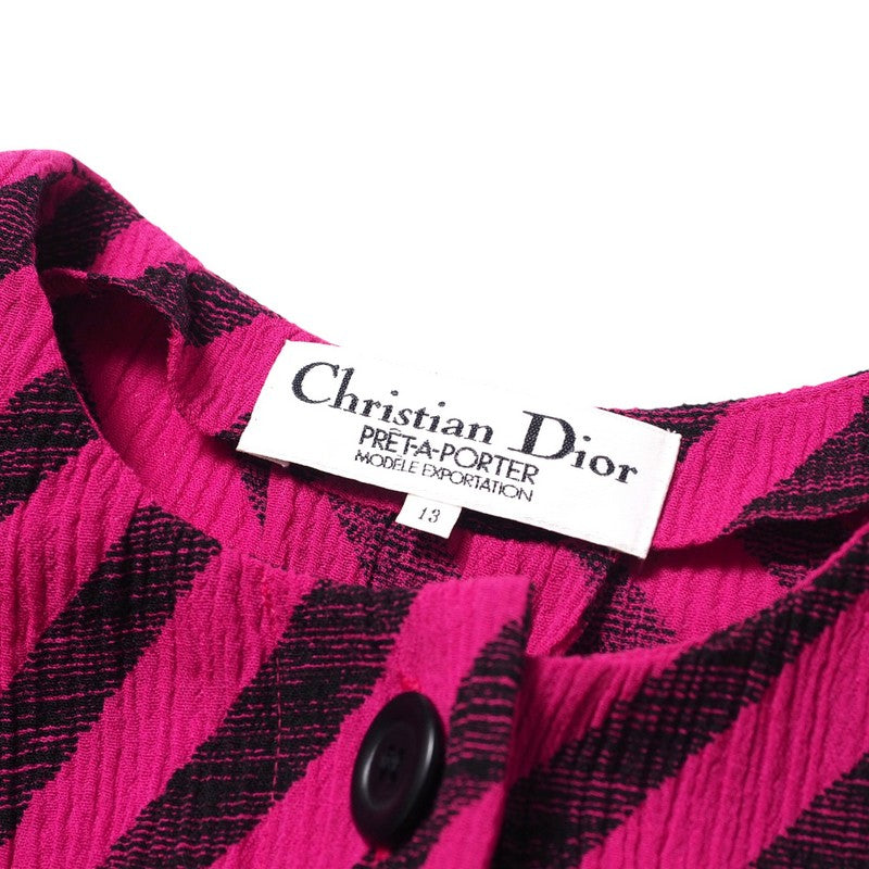 Christian Dior Suit 03 80 M D83 Wool Pink X Black Women 13