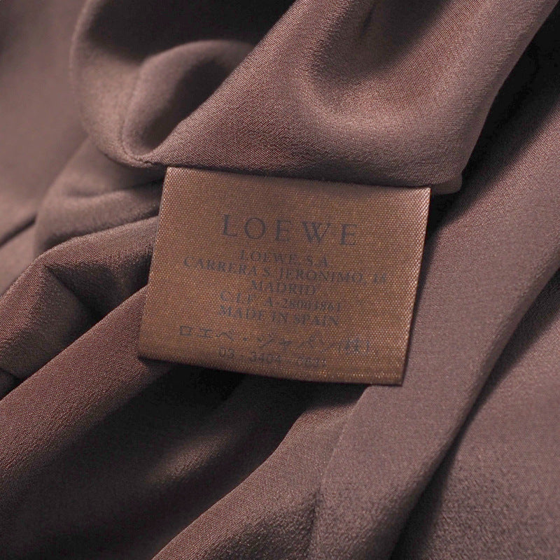 Loewe Coat Lambskin Brown Women 38