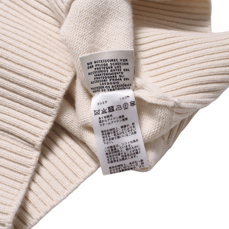 Hermes One Piece Cashmere Ivory Women 34