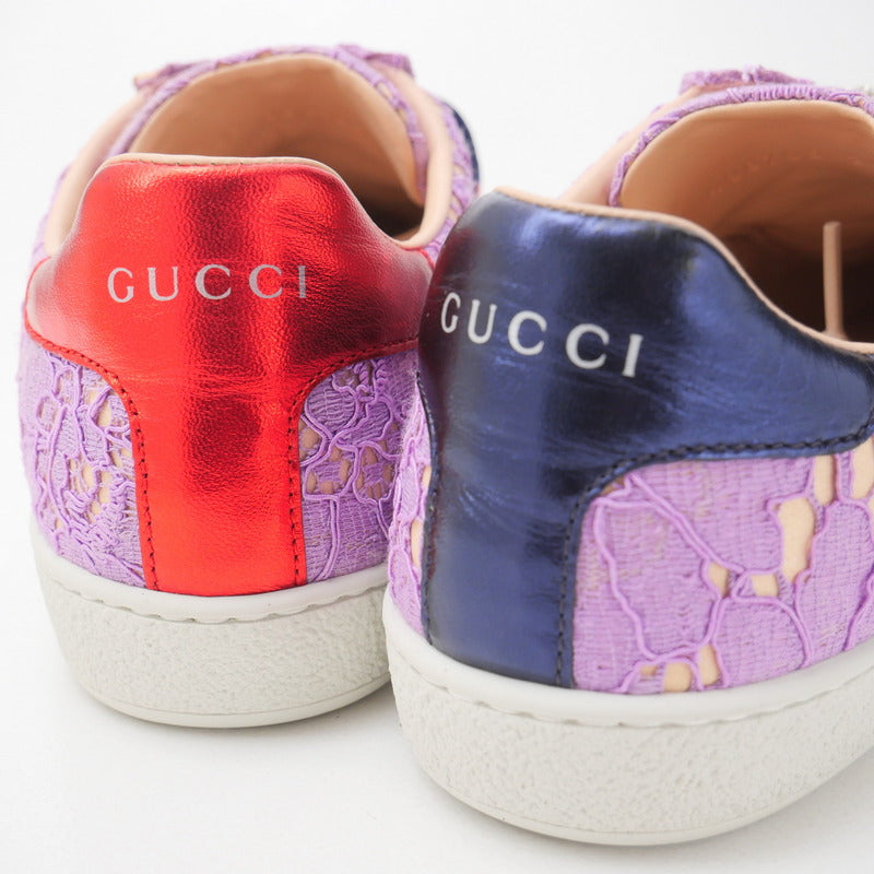 Gucci Sneakers 498705 Race Purple Type Women 36 1/2