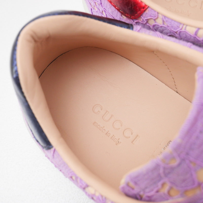 Gucci Sneakers 498705 Race Purple Type Women 36 1/2