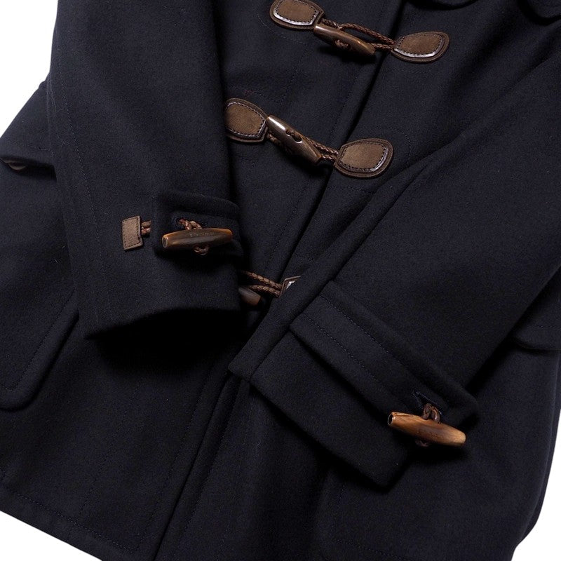 Gucci Duffel Coat 247184 Wool Navy Mens 44