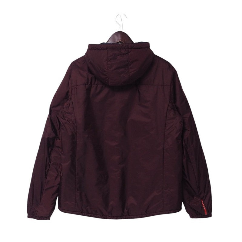 Prada Sports Jacket Sga754 Nylon Navy/Bordeaux Type Mens 56