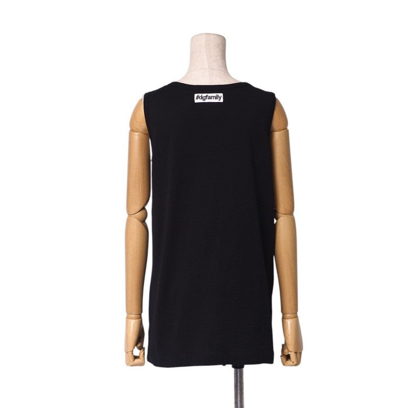 Dolce&Gabbana Tank Top Cotton Black F8H47Z Women 38