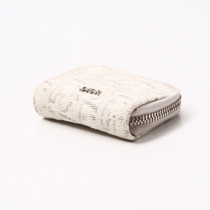Dior Coin Case 24-Bo-1119 Jacquard Light Beige Mens