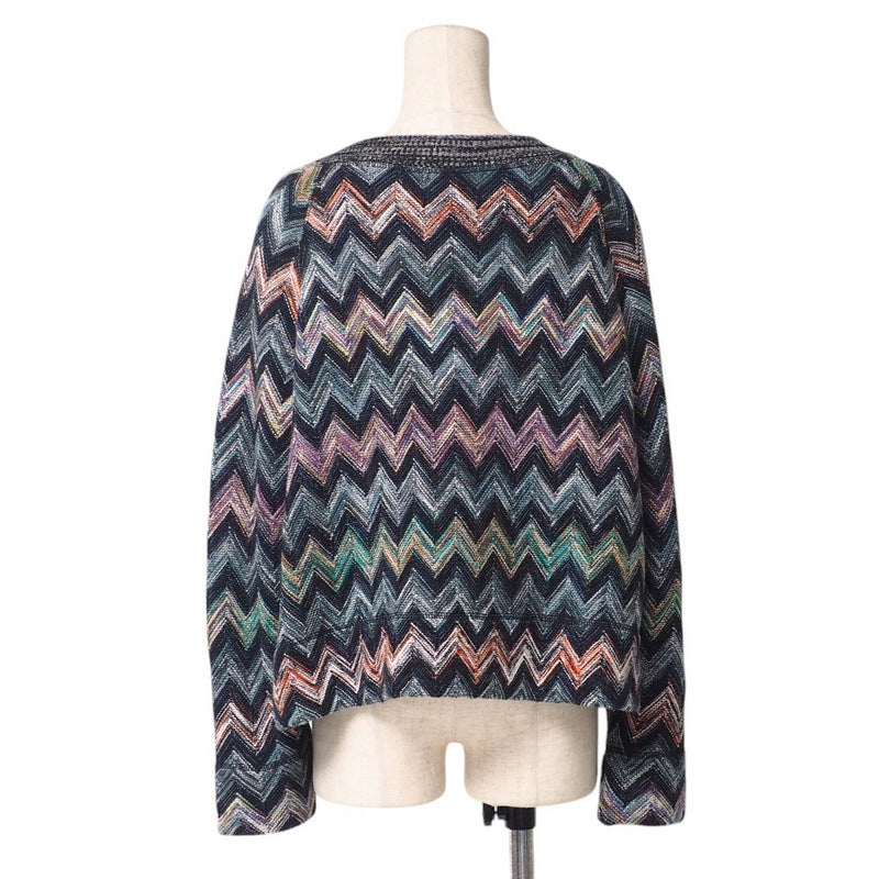 Missoni Knit Knit Blue Brown Women 40