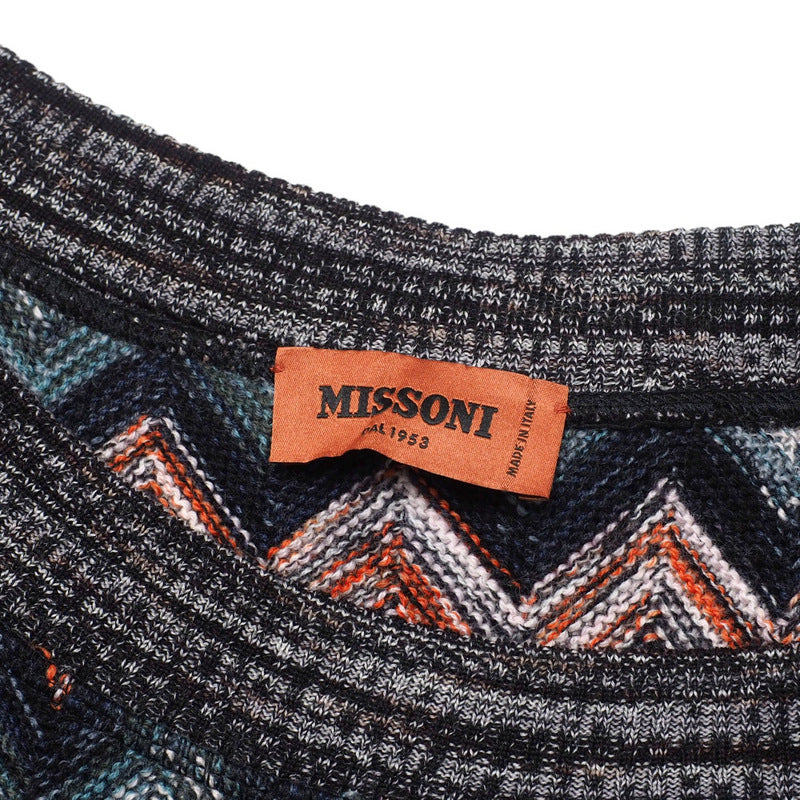 Missoni Knit Knit Blue Brown Women 40